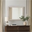 Kexa Dresser Mirror-Bevel Glass-Light Gray Solid Wood Frame-34x44