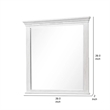 Leyne Dresser Mirror-Bevel Glass-Weathered Gray Solid Wood-40 Inch
