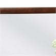 Simo Dresser Vanity Mirror-40 Inch Dark Cherry Brown Solid Wood