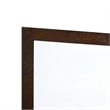 Ryla Dresser Mirror-38 Inch Square-Dark Cherry Brown Solid Wood