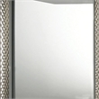 Vino 41 x 44 Dresser Mirror w LED-Glam Gray Wood-Silver Trim