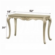 Bertha Sofa Table-Ornate Classic European Champagne Gold Wood 52 Inch
