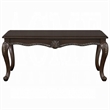 Reese Coffee Table-European Carved Classic Cherry Brown Wood-48 Inch