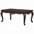 Reese Coffee Table-European Carved Classic Cherry Brown Wood-48 Inch