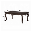 Reese Coffee Table-European Carved Classic Cherry Brown Wood-48 Inch