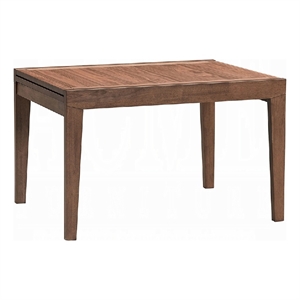 Mea Dining Table-47-94 Inch Expandable Top-Scandinavian Walnut Brown
