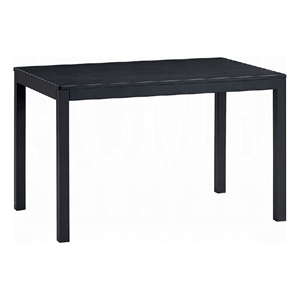 Frey Dining Table-47 Inch Rectangular Top-Scandinavian Black Wood