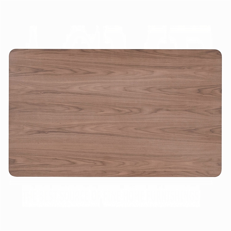 Bery Dining Table-59 Inch Rectangular Brown Top-Scandinavian Black