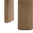 Timore End Table-Round 20 Inch Oak Brown Wood Top-Plinth Base