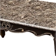 Ery Coffee Table-Dark Walnut Brown Wood-Carved Details-48 Inch