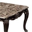 Ery Coffee Table-Dark Walnut Brown Wood-Carved Details-48 Inch