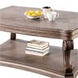 Olane Coffee Table-Weathered Oak Brown Wood-Rustic Farmhouse 52 Inch