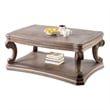 Olane Coffee Table-Weathered Oak Brown Wood-Rustic Farmhouse 52 Inch