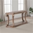 Olane Sofa Table-Weathered Oak Brown Wood-Rustic Farmhouse 54 Inch
