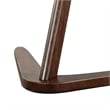 Mena Accent Side End Table-20 Inch Round Top-Walnut Brown Solid Wood