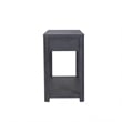 Zoko Sofa Table-2 Drawers and 1 Shelf-Ash Gray Rubberwood-48 Inch