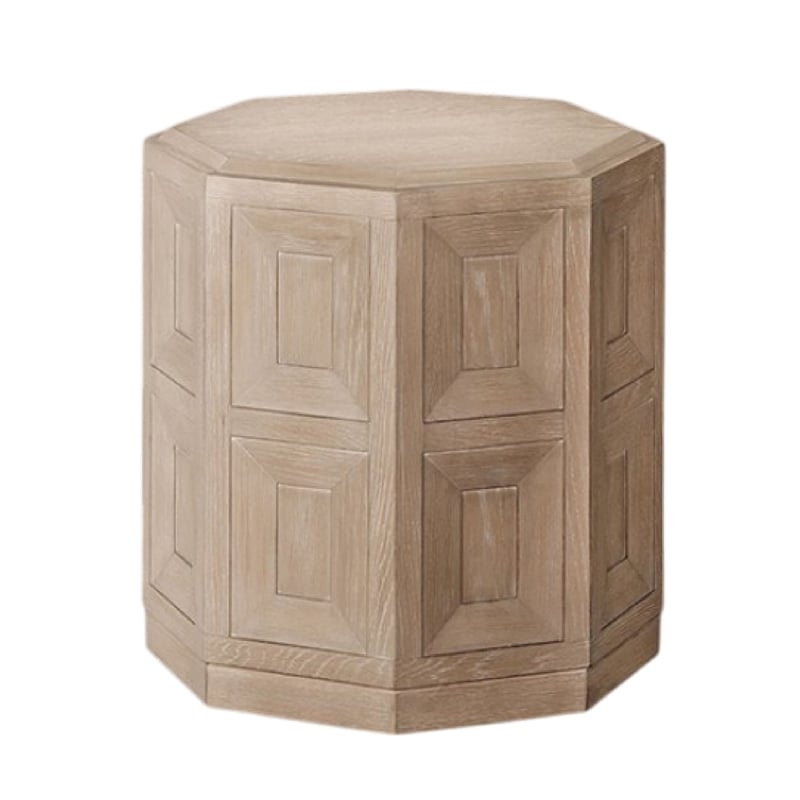 Kizie Accent Side End Table-Tawny Brown Wood-Rectangular 20 Inch