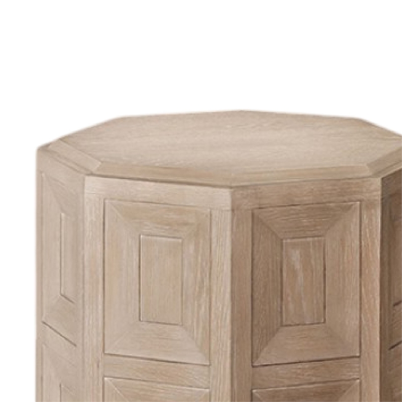 Kizie Accent Side End Table-Tawny Brown Wood-Rectangular 20 Inch
