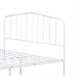 Nix Full Size Bed-Classic Spindle Headboard and Footboard-White Metal