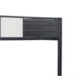 Mely Full over Full Bunk Bed-Attached Side Ladder-Black White Metal