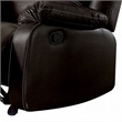 Zuru Motion Manual Rocker Recliner Chair-Plush Brown Faux Leather