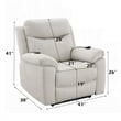 Cheru Power Motion Lift and Recliner Chair with Heated Massage-Ivory