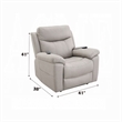 Cheru Power Motion Lift and Recliner Chair with Heated Massage-Gray