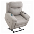 Cheru Power Motion Lift and Recliner Chair with Heated Massage-Gray