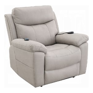 Cheru Power Motion Lift and Recliner Chair with Heated Massage-Gray