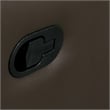 Ozy Manual Recliner Chair-Pillow Top Arms-Dark Brown Leather Match