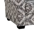 Berrie Accent Chair- 1 Throw Pillow- Geometric Gray White Polyester