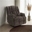 Cassy Power Recliner Chair with Lift- Heating- Massage- Brown Velvet