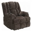 Cassy Power Recliner Chair with Lift- Heating- Massage- Brown Velvet