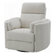 Siri Swivel Glider Recliner Chair- Plush Beige Boucle- Soft Cushioned