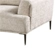 Batty Accent Chair- Light Brown Chenille- Attached Adjustable Back