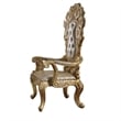 Otis Dining Armchair Set of 2- Classic Light Gold Tufted Faux Leather