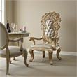Otis Side Dining Chair Set of 2 Classic Light Gold Tufted Faux Leather