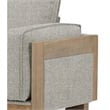 Denu Accent Chair- Loose Pillow Backs- Track Arms- Plush Light Gray