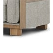 Denu Accent Chair- Loose Pillow Backs- Track Arms- Plush Light Gray