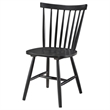 Halie Dining Side Chair Set of 2- Spindle Back- Black Asian Hardwood