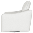 Adia Swivel Glider Chair- Sloped Arms- Plush Vanilla Ivory Boucle