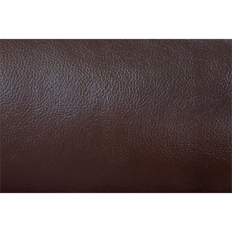 Dina Power Sectional Recliner L Shape Sofa- Dark Brown Faux Leather