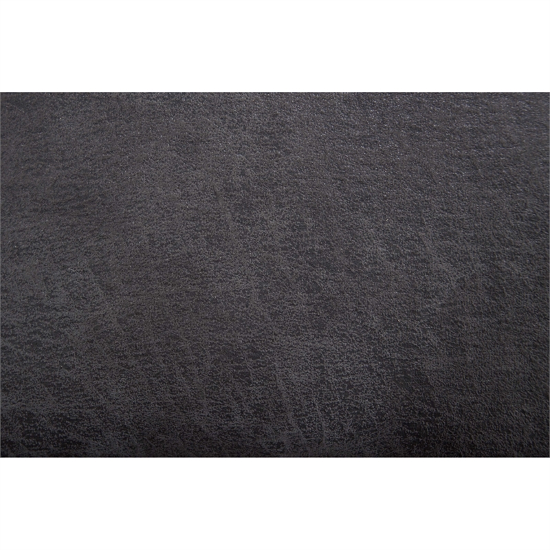Ina Power Sectional Recliner L Shape Sofa- Charcoal Gray Faux Leather