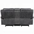 Hesy Power Motion Recliner Loveseat w Console- Dark Gray 75 Inch