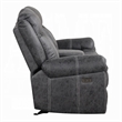 Hesy Power Motion Recliner Loveseat w Console- Dark Gray 75 Inch