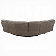 Chern Power Motion Recliner Sectional Sofa- 2 Cupholder Brown 120 Inch