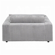 Liny Oversized Chaise- 2 Cupholders- 2 Pillows- Beige Velvet Corduroy