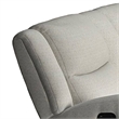 Gira Manual Recliner Loveseat with Center Console- 79 Inch- Wood- Beige
