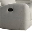 Gira Manual Recliner Loveseat with Center Console- 79 Inch- Wood- Beige