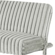 Hini Fold Out Futon Sofa Bed- Light Gray- Modern Chrome Metal Legs